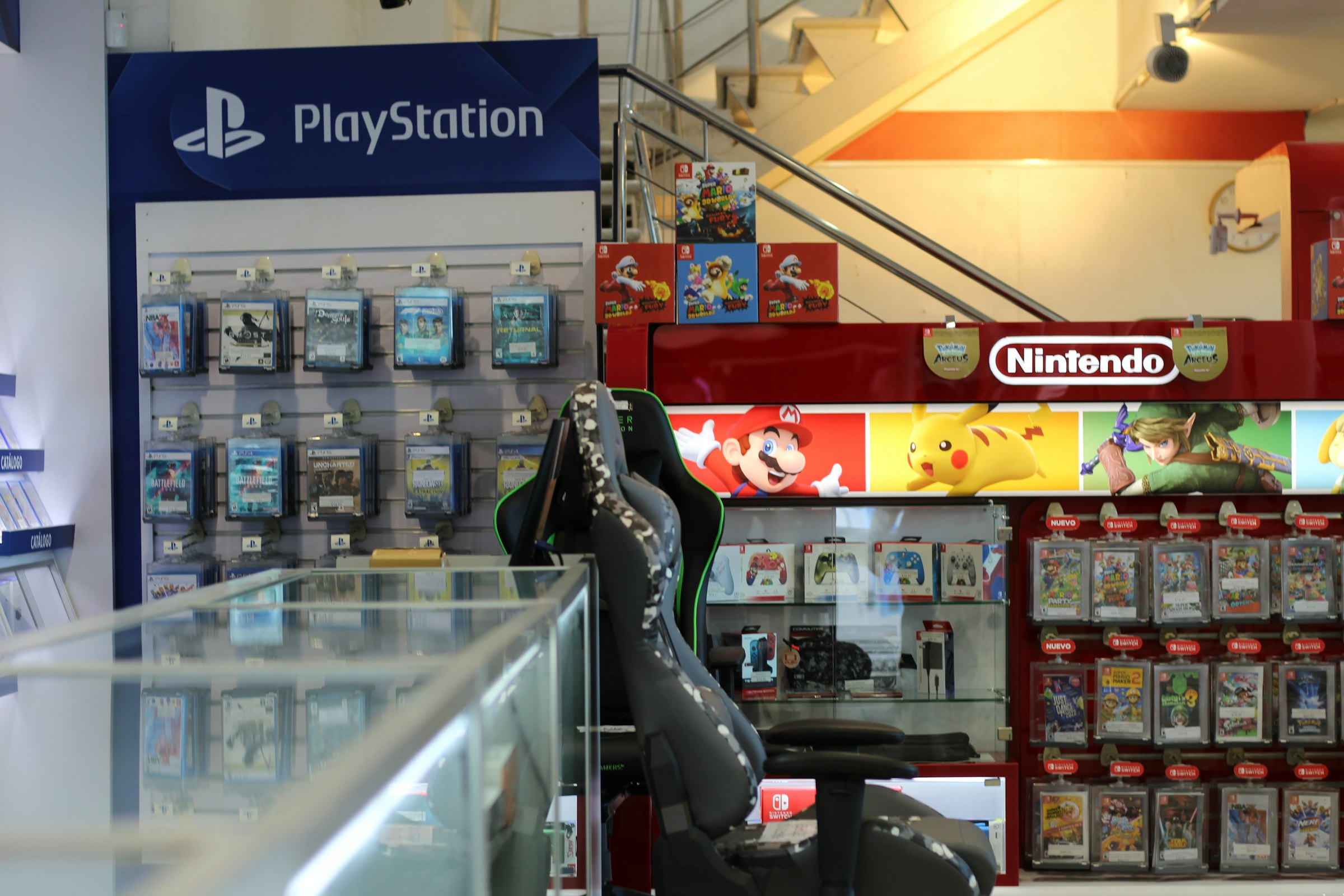 a store with a vending machine