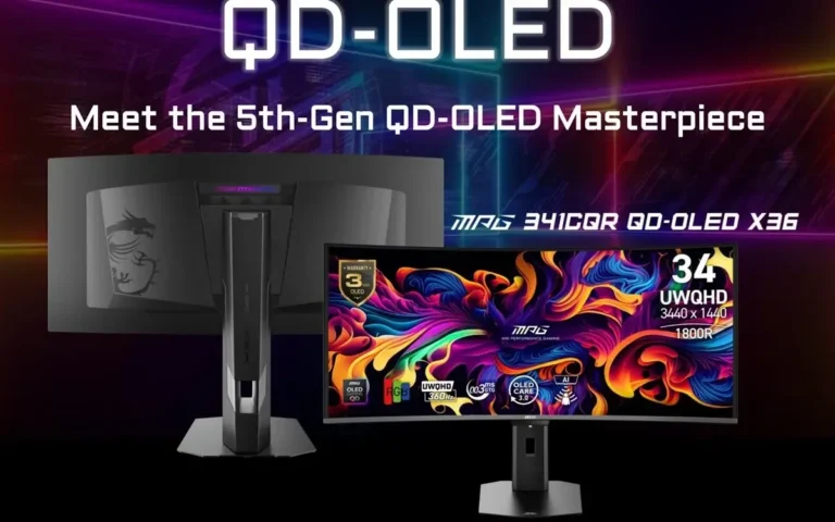 MSI revela monitores gamer com IA e QD-OLED de 5ª geração
