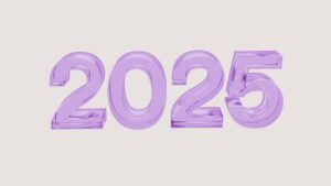 The numbers 2055 are purple in color