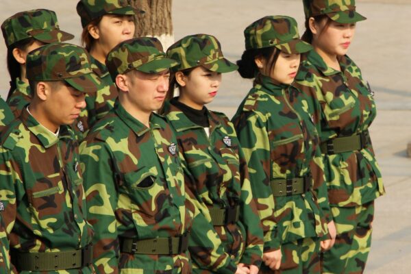 military personnel standing