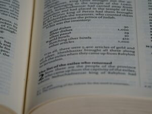 a close up of an open book with numbers on it