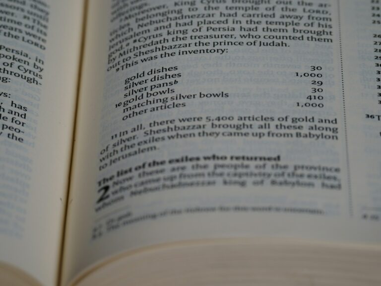 a close up of an open book with numbers on it