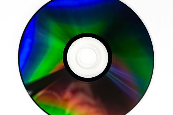 green blue and black compact disc
