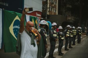 a group of police officers standing next to each other