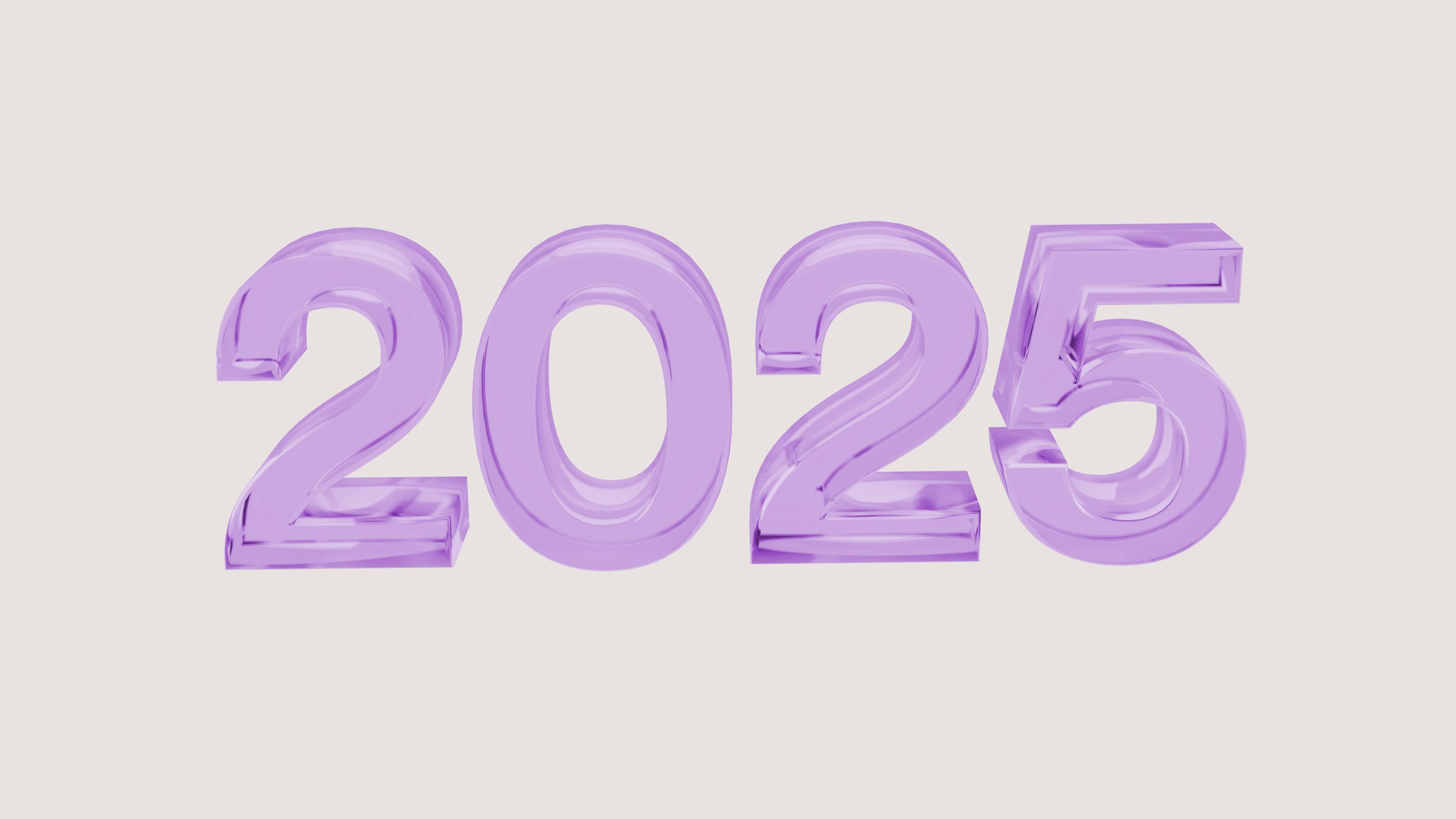 The numbers 2055 are purple in color