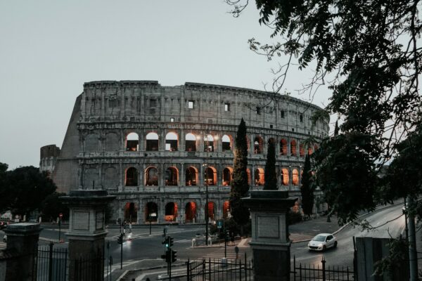 a large building with a lot of windows on top of it