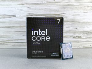 Intel core ultra processor box and chip