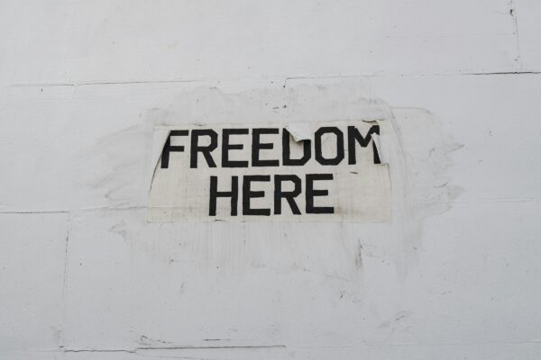 freedom here signage