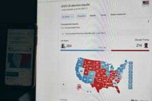 red and white floral textile