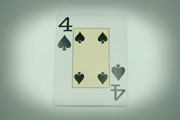 a four of a kind of playing card with four of spades