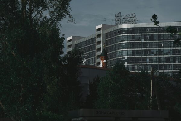 a tall building with a clock on top of it