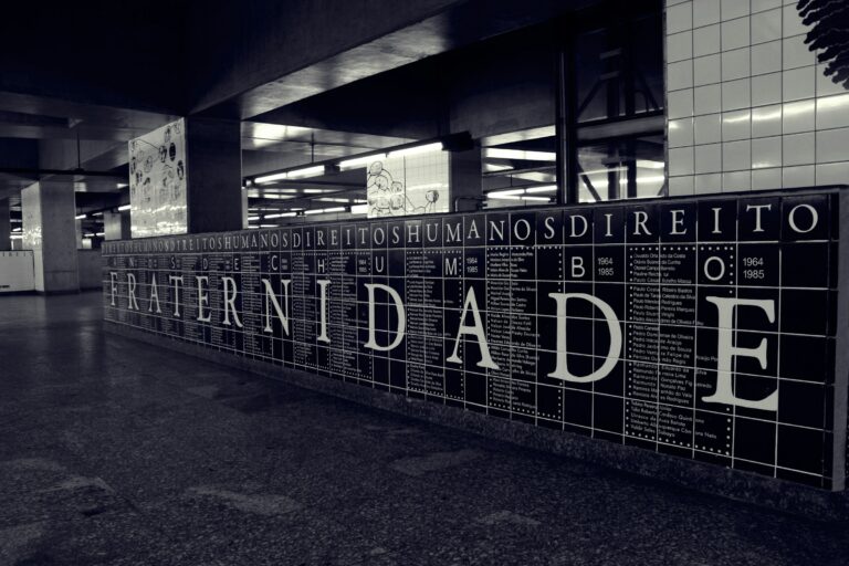 a black and white photo of the entrance to a building