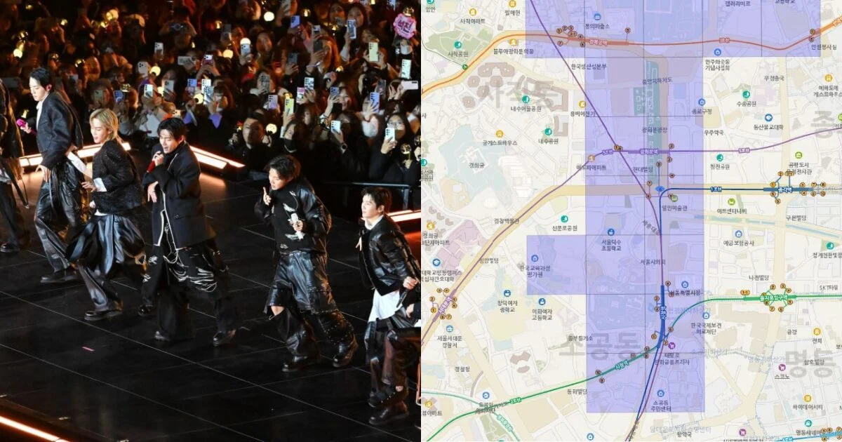 Número real de participantes do show do BTS em Seul