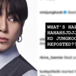 Artista fã tenta evitar atenção de Jungkook do BTS e é surpreendida com repost