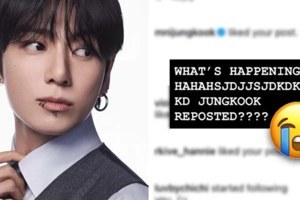 Artista fã tenta evitar atenção de Jungkook do BTS e é surpreendida com repost