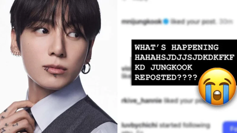 Artista fã tenta evitar atenção de Jungkook do BTS e é surpreendida com repost