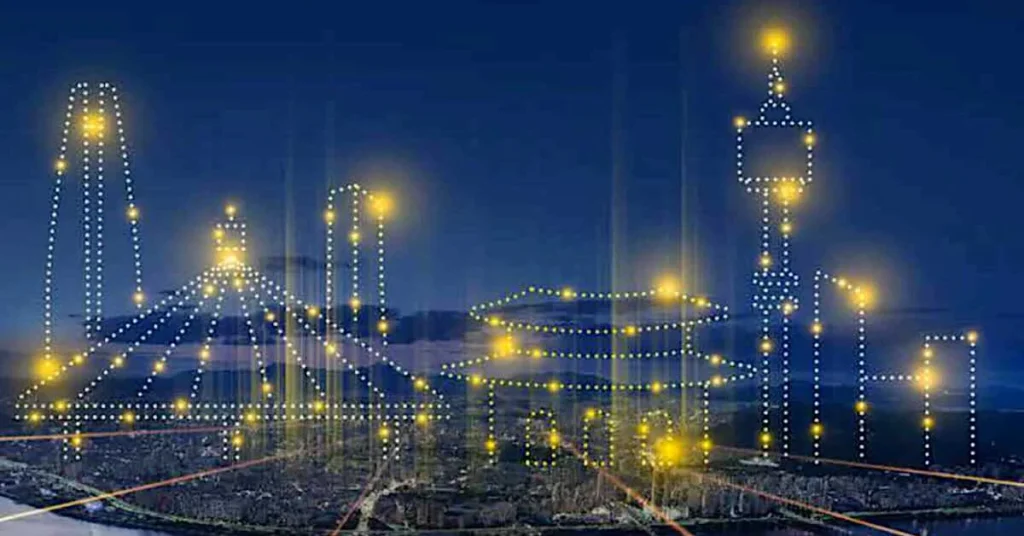 Show de luzes de drones no Han River de Seul promete encantar em cinco apresentações