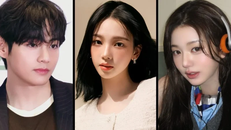 Fãs reagem a rumores de relacionamento entre V do BTS e Wonyoung do IVE
