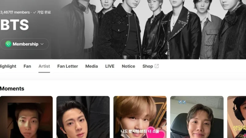 Aumento de 20% no uso do Weverse com o comeback do BTS