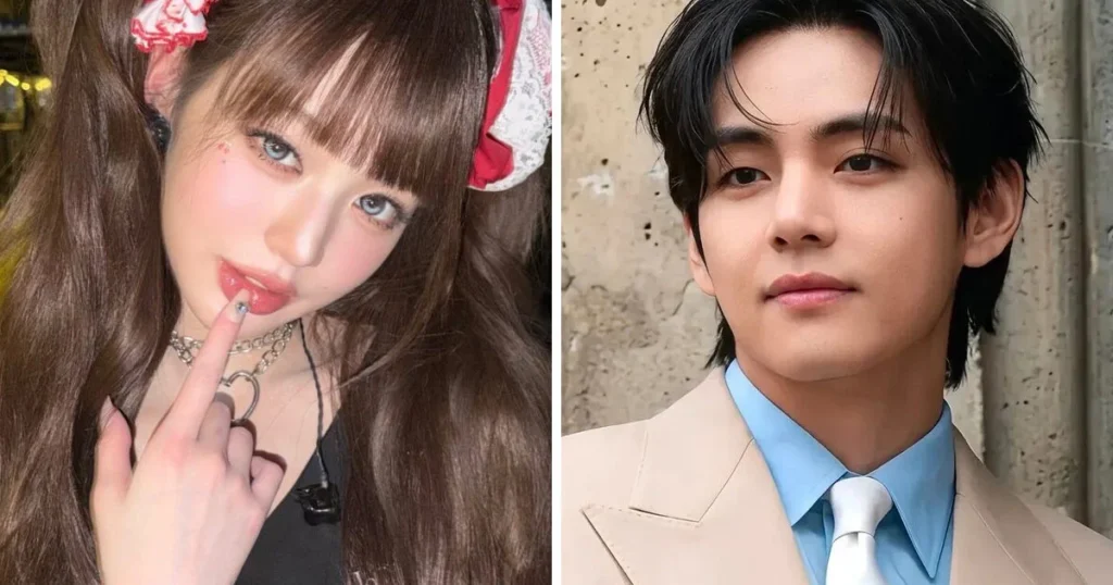 Rumores de romance entre V do BTS e Wonyoung do IVE ganham força nas redes sociais