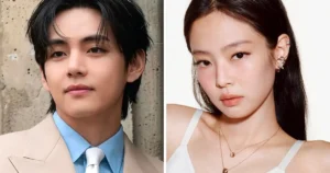 Vote na nossa pesquisa sobre os rumores de namoro entre V do BTS e Jennie do BLACKPINK