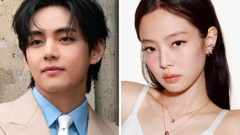 Vote na nossa pesquisa sobre os rumores de namoro entre V do BTS e Jennie do BLACKPINK