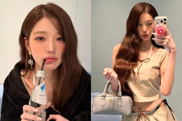 Jang Wonyoung da IVE brilha com 'sagging fashion' ousado na turnê