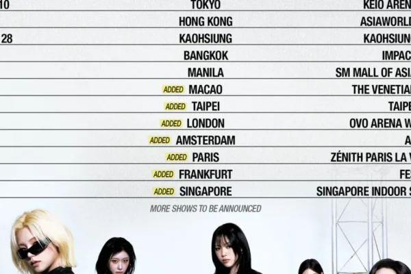 ITZY confirma novas datas da turnê mundial 'TUNNEL VISION' em Macau e Paris
