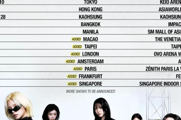 ITZY expande sua terceira turnê mundial com novos shows em sete cidades