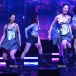 Hyeri impressiona fãs após evitar falha de figurino com profissionalismo