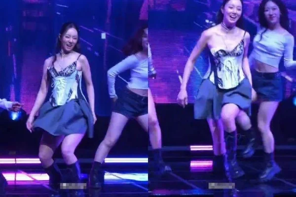 Hyeri impressiona fãs após evitar falha de figurino com profissionalismo