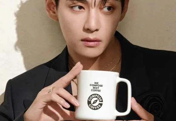 BTS V em negociações para renovar contrato de 73 bilhões com Compose Coffee