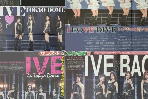 IVE brilha no Tokyo Dome e conquista a atenção da mídia japonesa