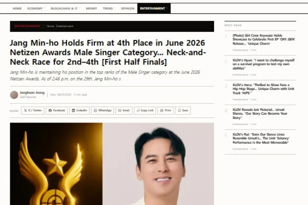 Estrelas do k-pop se destacam em intensa competição no netizen awards