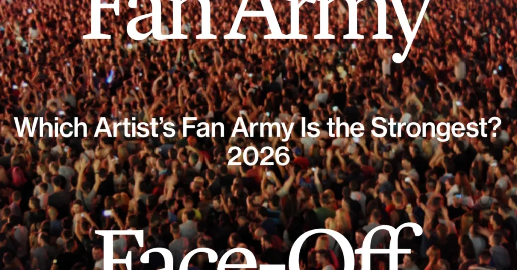 Fan Army Face-Off 2026: descubra qual fandom é o mais forte e vote agora!